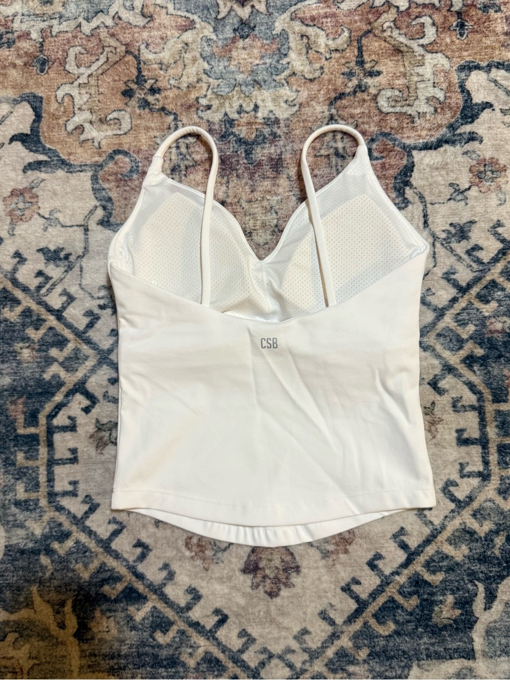 Crop Shop Boutique White V-Neck Spaghetti Strap Tank - Picture 4 of 6